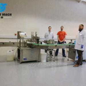 Automatic E-liquid glass dropper bottle filling machine for US customer