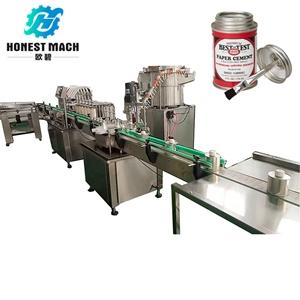 glue filling machine automatic PVC glue metal can filling machine with free shipping glue filling machine automatic PVC glue metal can filling machine with free shipping