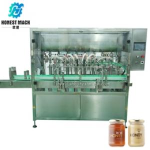 8 head packing machine honey bottling machine jar filling and capping machine with free shipping