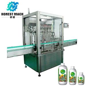 pesticide filling machine plastic bottle filling machine liquid fertilizer filler with free shipping